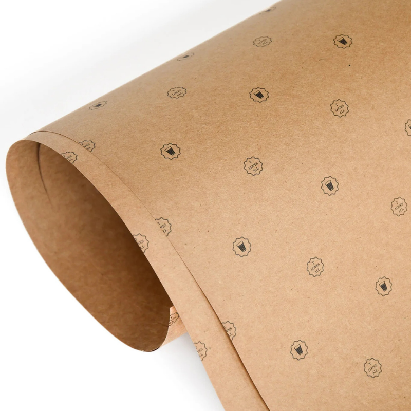 Baskılı Kraft Paketleme Kağıdı