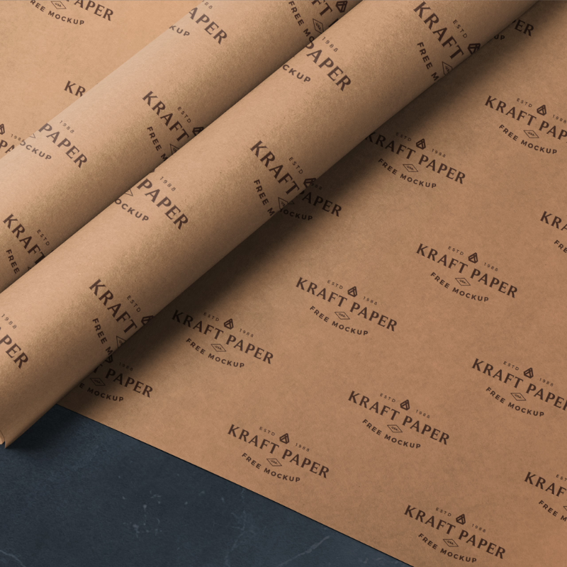 Baskılı Kraft Paketleme Kağıdı