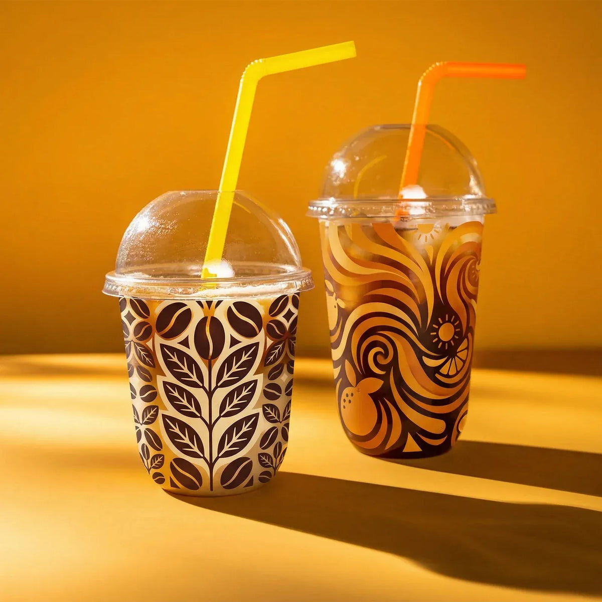 Baskılı Bubble Tea Plastik Bardak