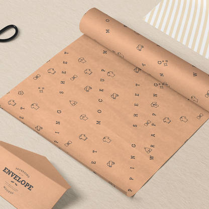 Baskılı Kraft Paketleme Kağıdı