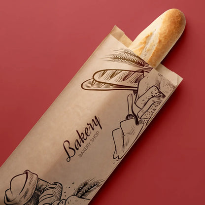 Custom Printed Bread Bags - Kraft