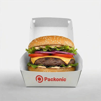 Baskılı Burger Kutusu - 8 Nokta Yapıştırmalı
