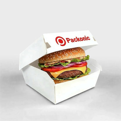Baskılı Burger Kutusu - 8 Nokta Yapıştırmalı
