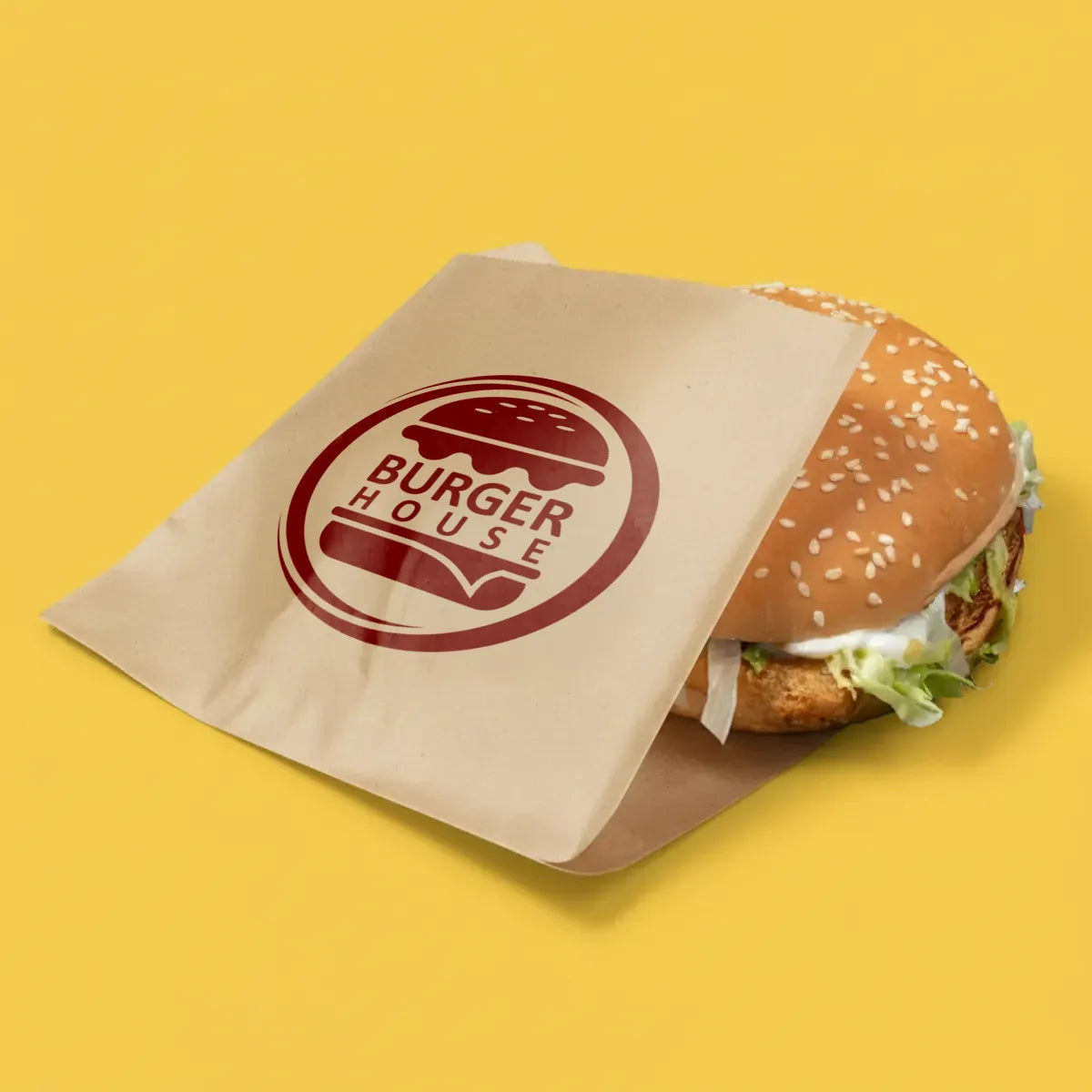 Baskılı Kraft Hamburger Kağıdı
