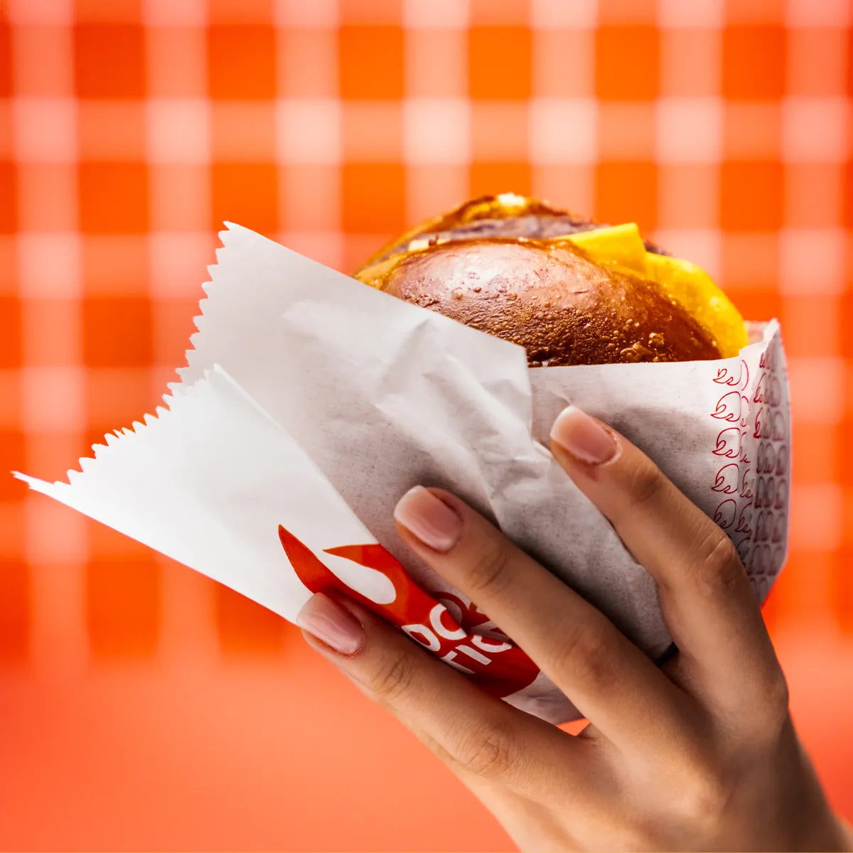 Baskılı Beyaz Hamburger Kağıdı