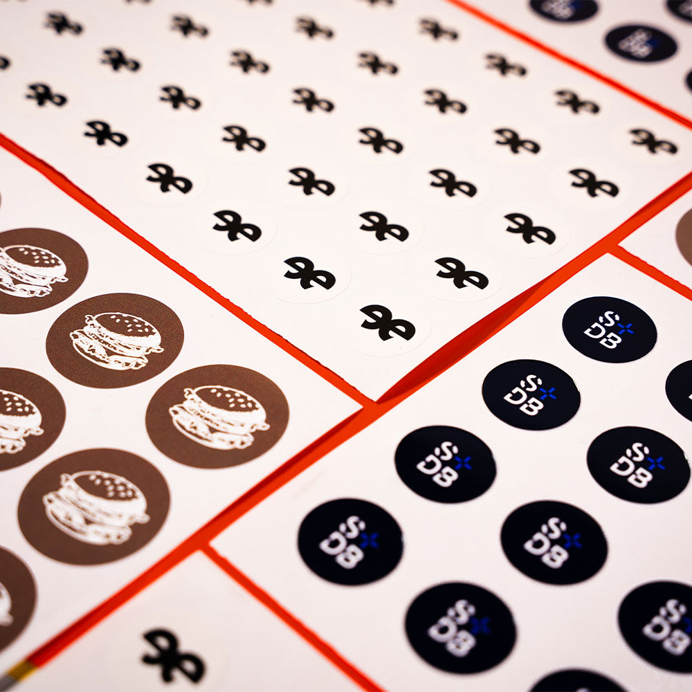 Baskılı Oval Sticker