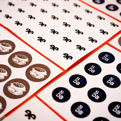Baskılı Oval Sticker