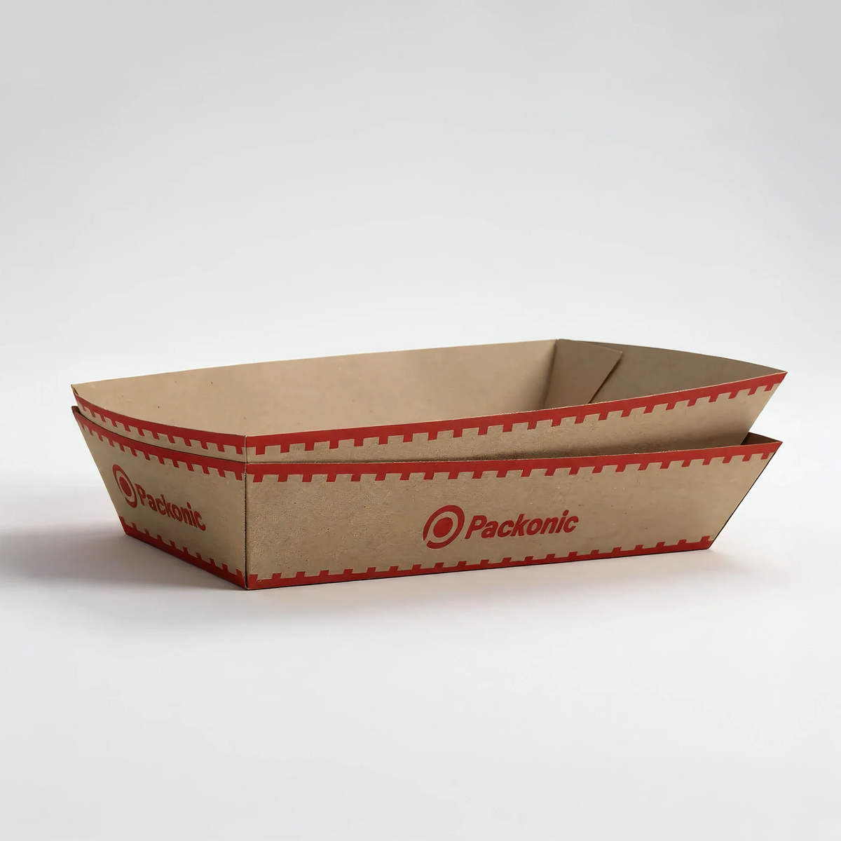 Custom Printed Paper Food Tray - Kraft