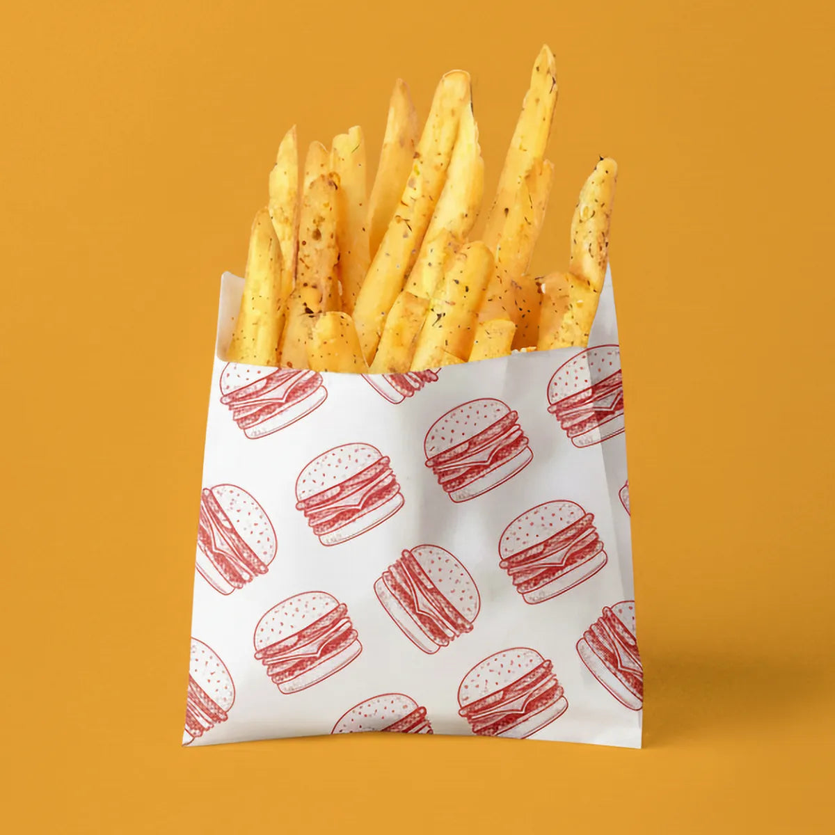 Baskılı Beyaz Patates Kese Kağıdı