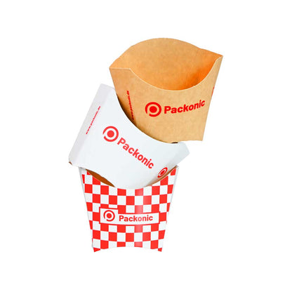 Baskılı Kraft Patates Kutusu
