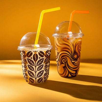 Baskılı Bubble Tea Plastik Bardak